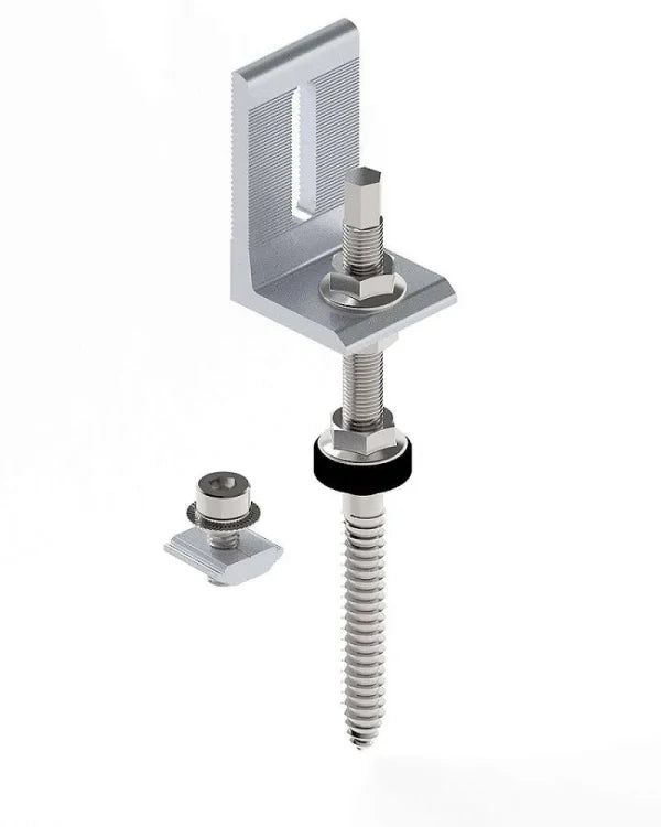 Șurub acoperiș tabla m10x250 mm cu suport și clemă prindere laterală