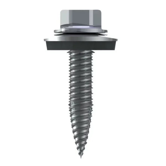 Șuruburi autoforante tablă, cu șaibă EPDM 6.3×25 mm – set 100